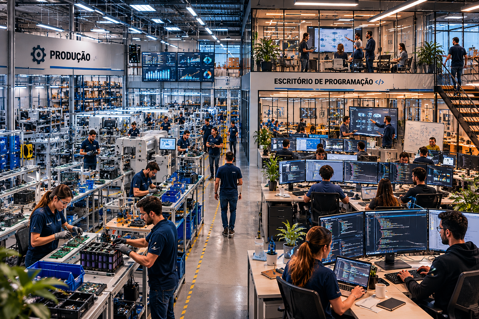 Imagem de produção industrial Unimaker